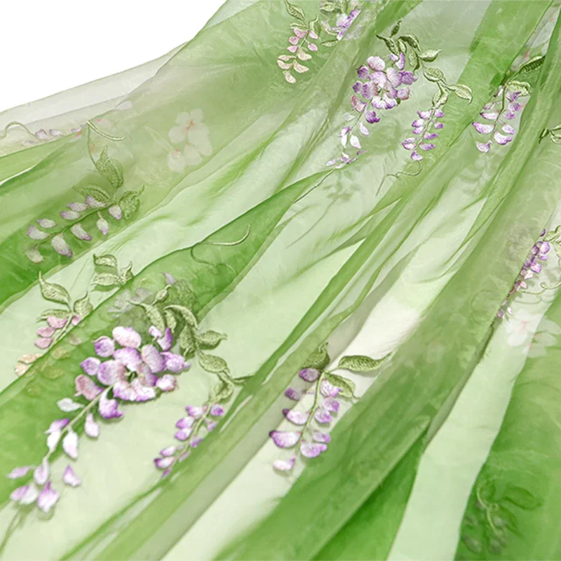 Baby Clothing Designer - Wisteria Embroidery Fabric DIY Hanfu Ancient
